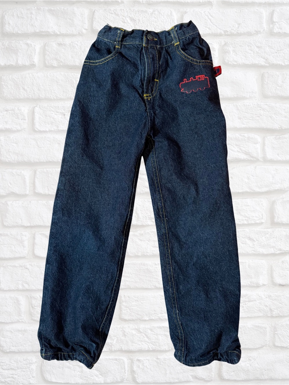 Thomas & Friends Dark Blue Jeans with Yellow Stitching and Red Logo
